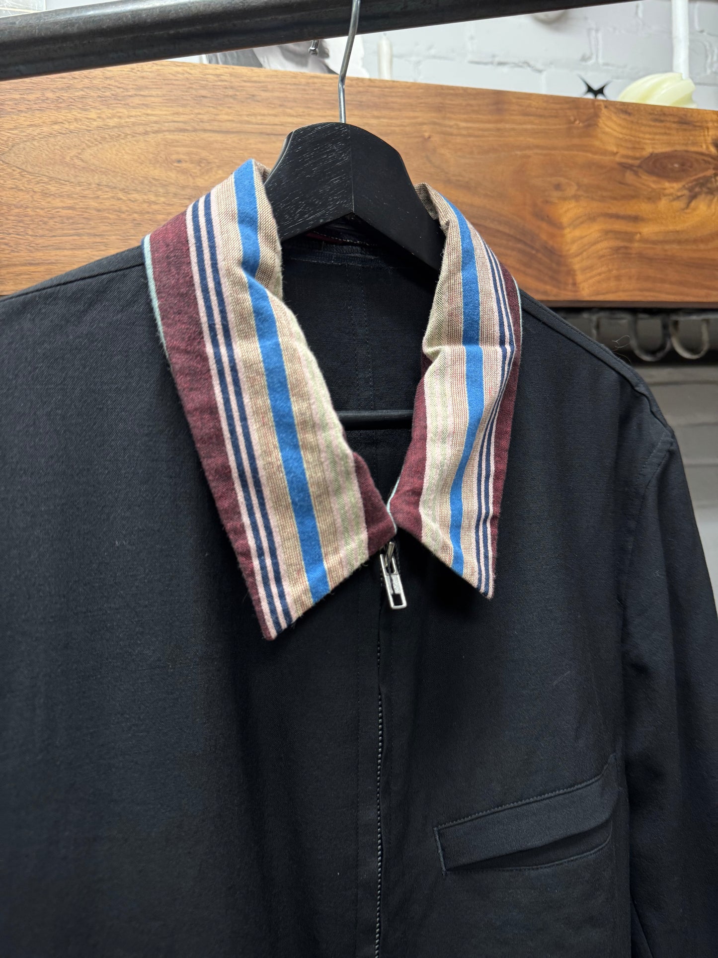SS1999 Comme Des Garçons Homme ‘Accent Collar’ Zip-Up Work Jacket