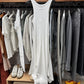 Vintage Jean Paul Gaultier Ribbed White Tank Top Dress