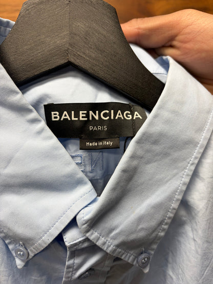 2017 Balenciaga ‘Homme’ Embroidered Back Button Down Shirt