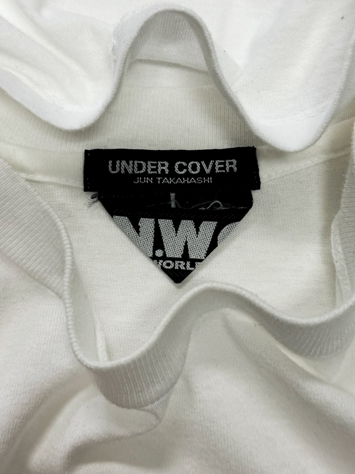 1998 Undercover ‘New World Order’ White Graphic T-Shirt