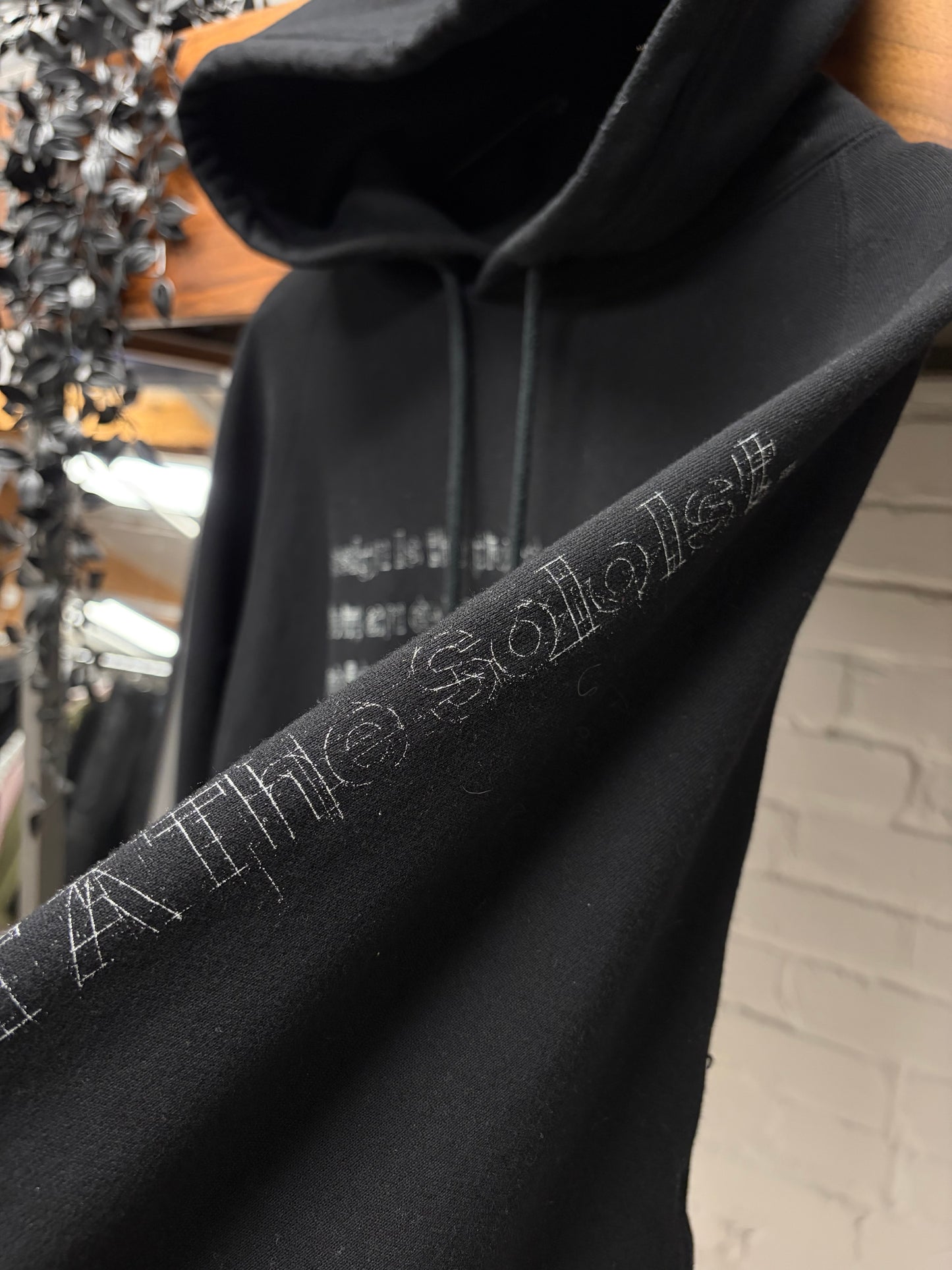 Takahiro Miyashita ‘Design Process’ Black Slogan Hoodie