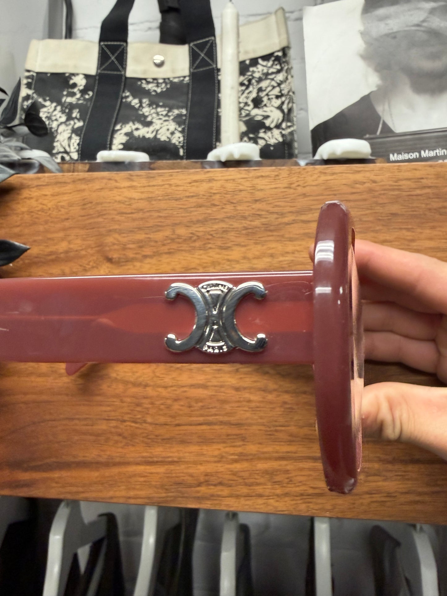 Celine ‘CL50122F’ Triomphe Coral Pink Glasses