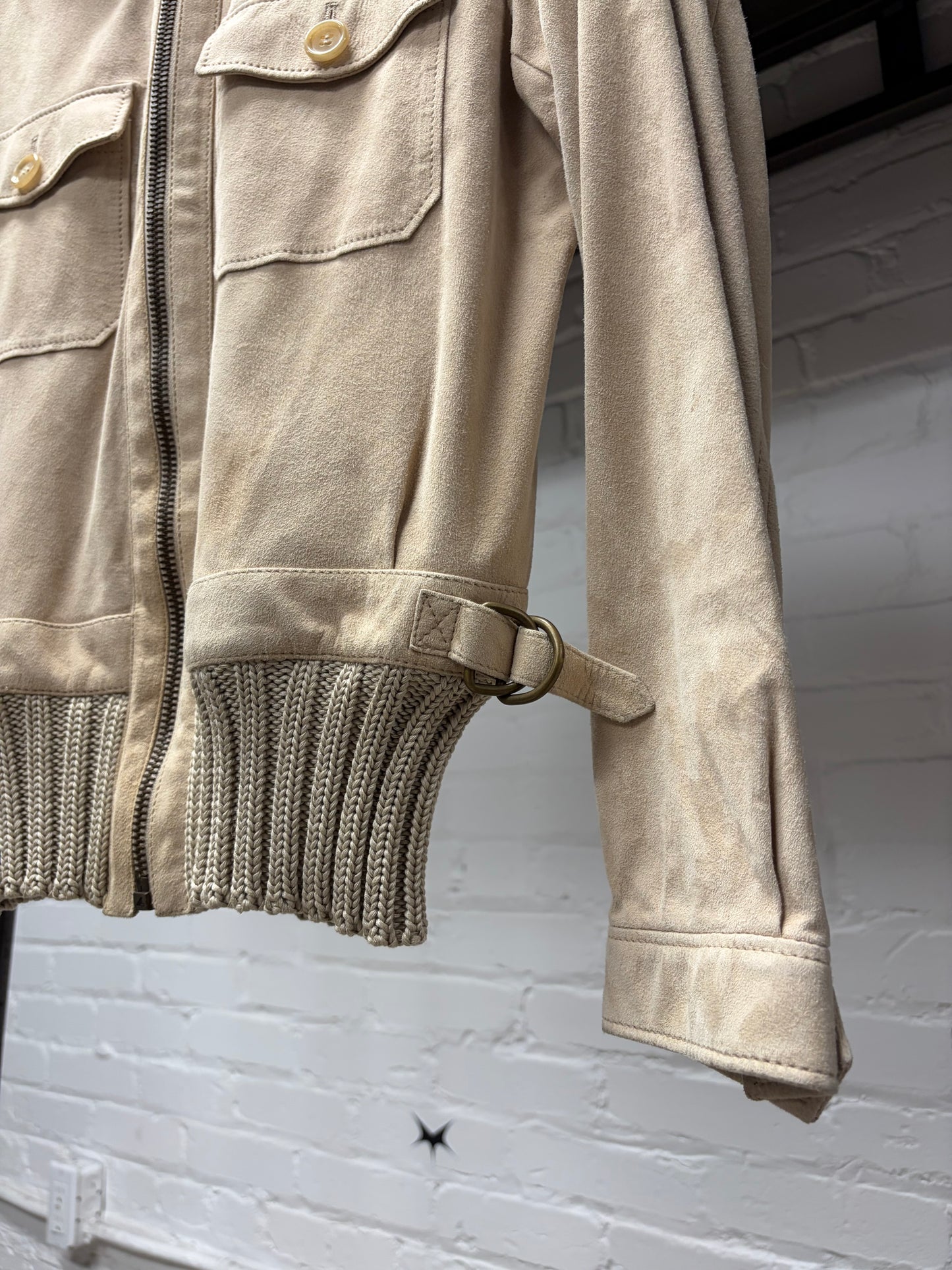 SS2007 Alexander McQueen Tan Suede Hunting Jacket