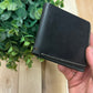 Issey Miyake Black Leather Bifold Wallet