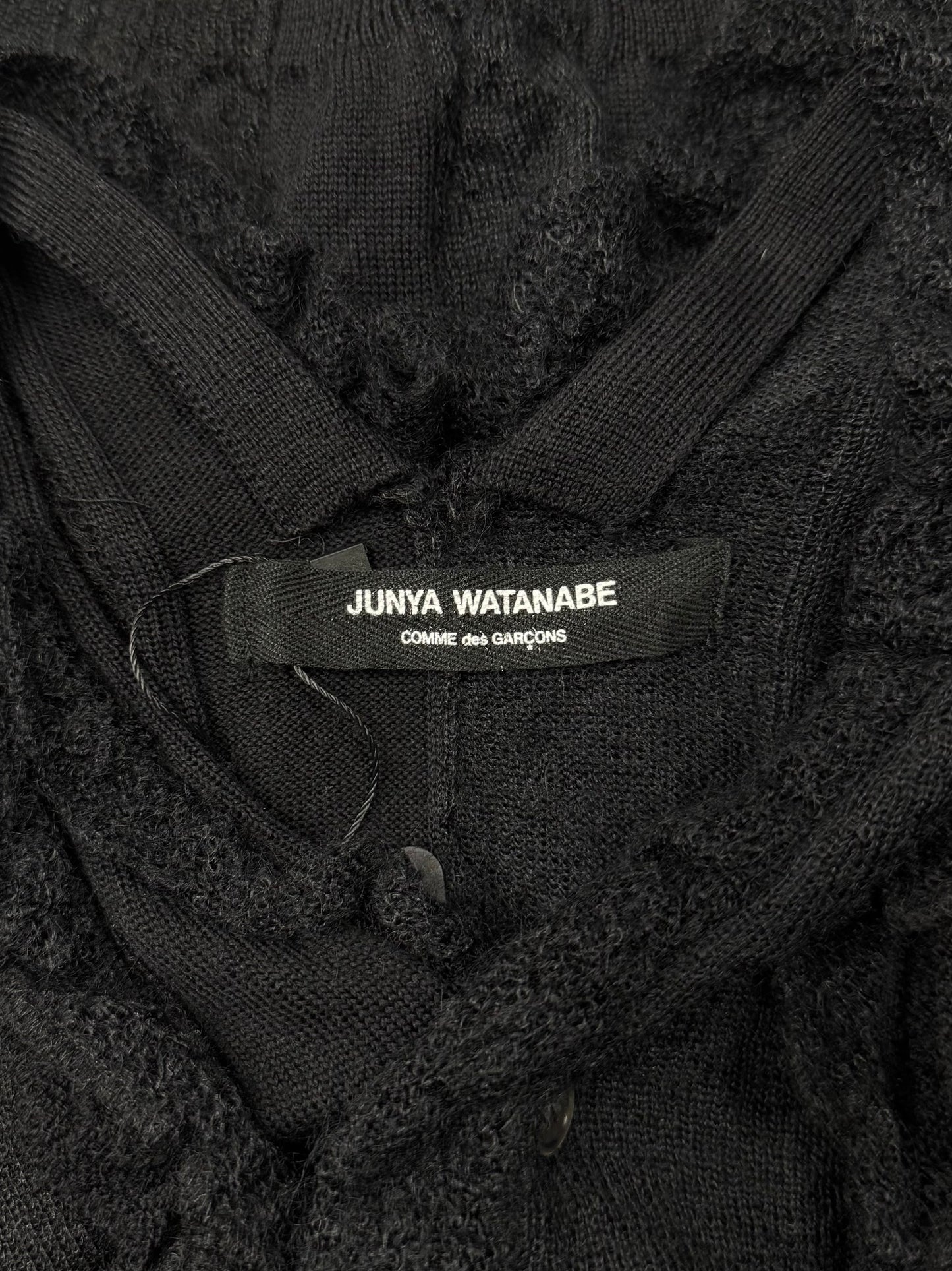 AW2006 Junya Watanabe Grunge ‘Frilled’ Button Closure Cardigan.