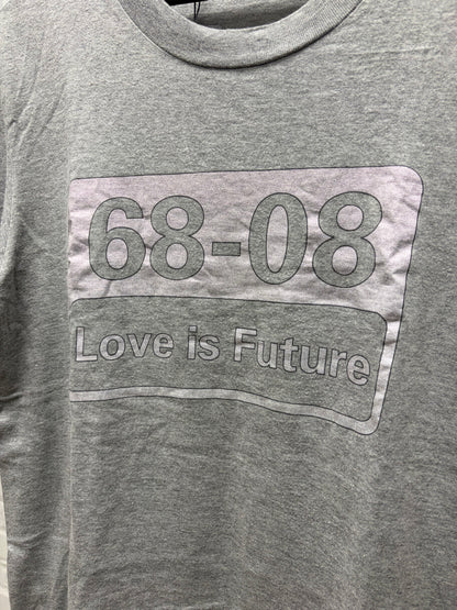 2000s Dolce & Gabbana ‘Love is Future’ Grey License Plate T-Shirt