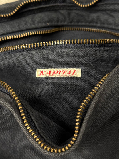 Kapital ‘Snuffkin’ No.6 Canvas/Leather Strap Messenger Bag