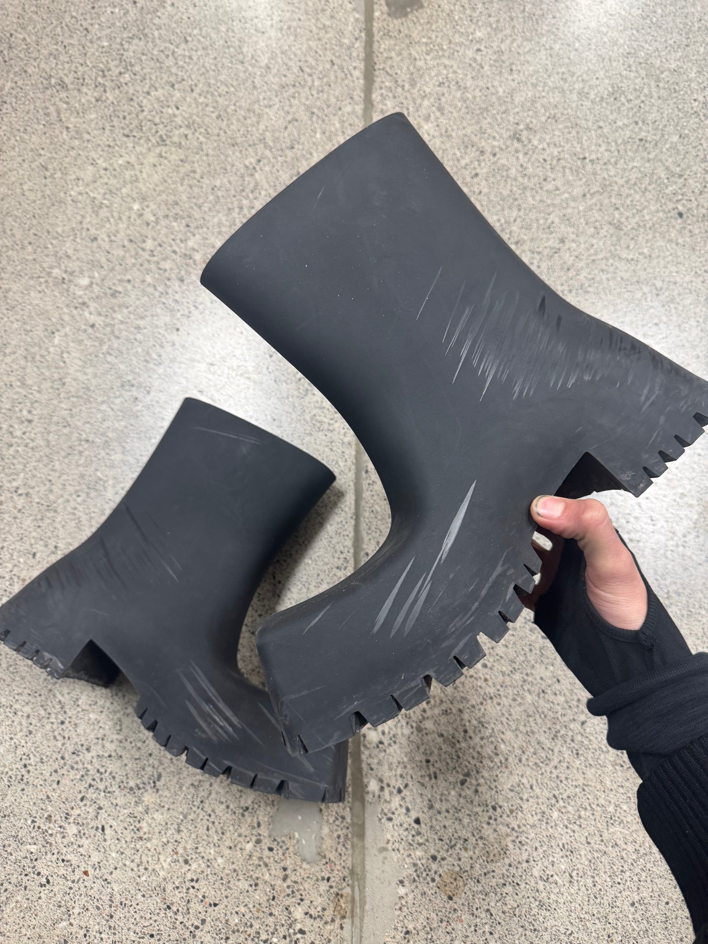 Balenciaga ‘Trooper’ Black Combat Boots