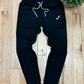 Number (N)ine ‘Music Note’ Logo Drawstring Black Sweatpants