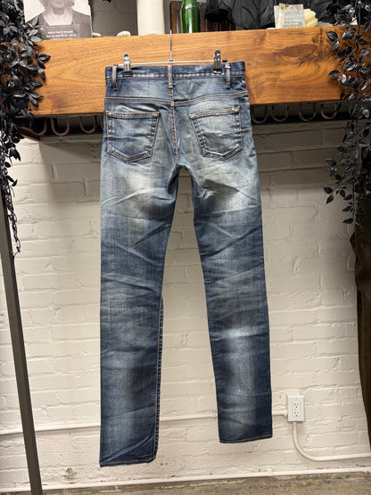 SS2008 Dior Homme ‘Under my Car’ Dark Washed Blue ‘Unaltered’ Skinny Jeans