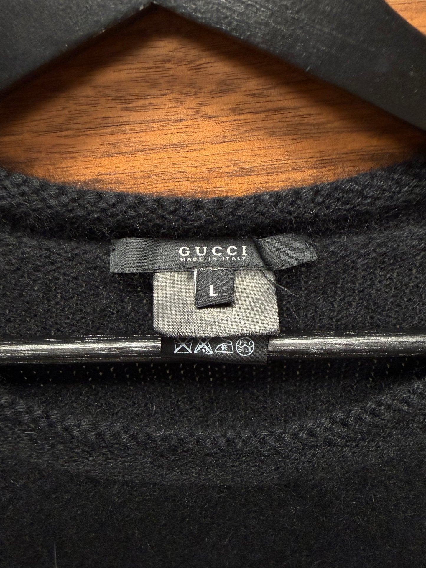 Vintage Gucci Angora Wool/Cotton Blend Knit Sweater