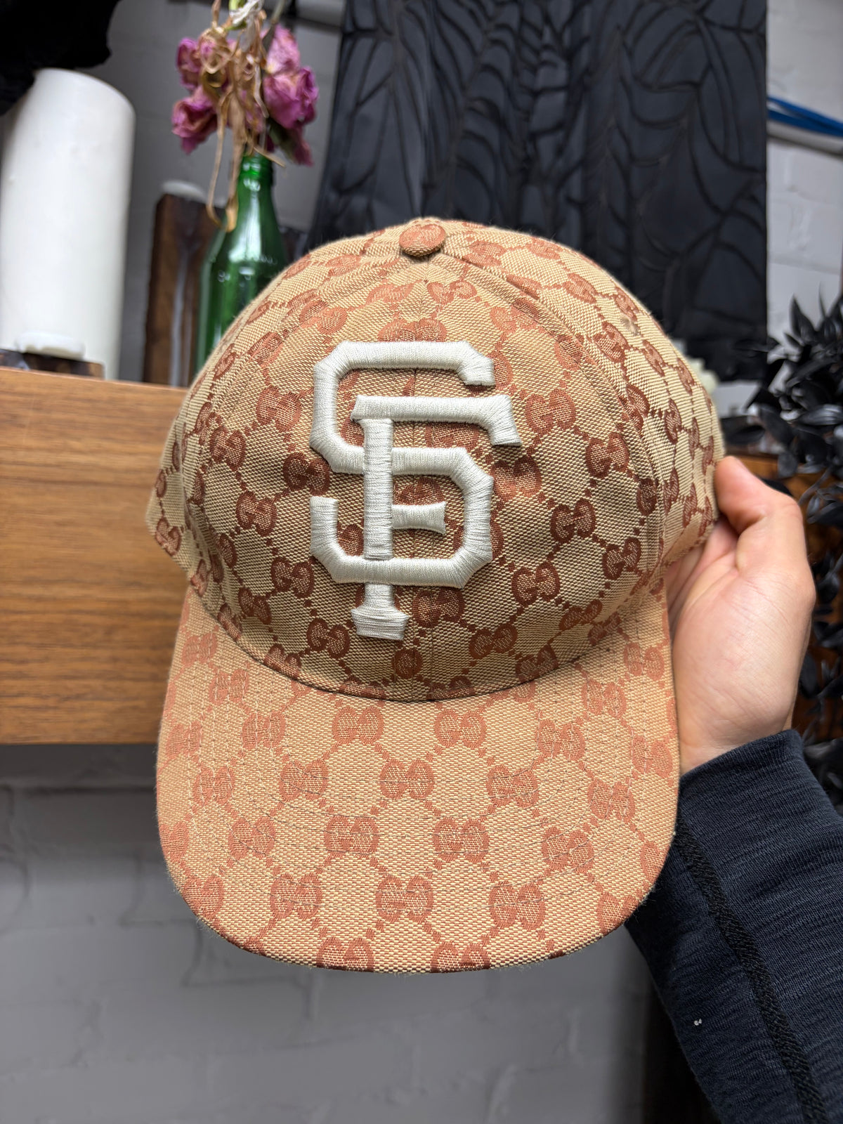 AW2018 Gucci x MLB ‘San Francisco Giants’ Guccisima Monogram Baseball Cap