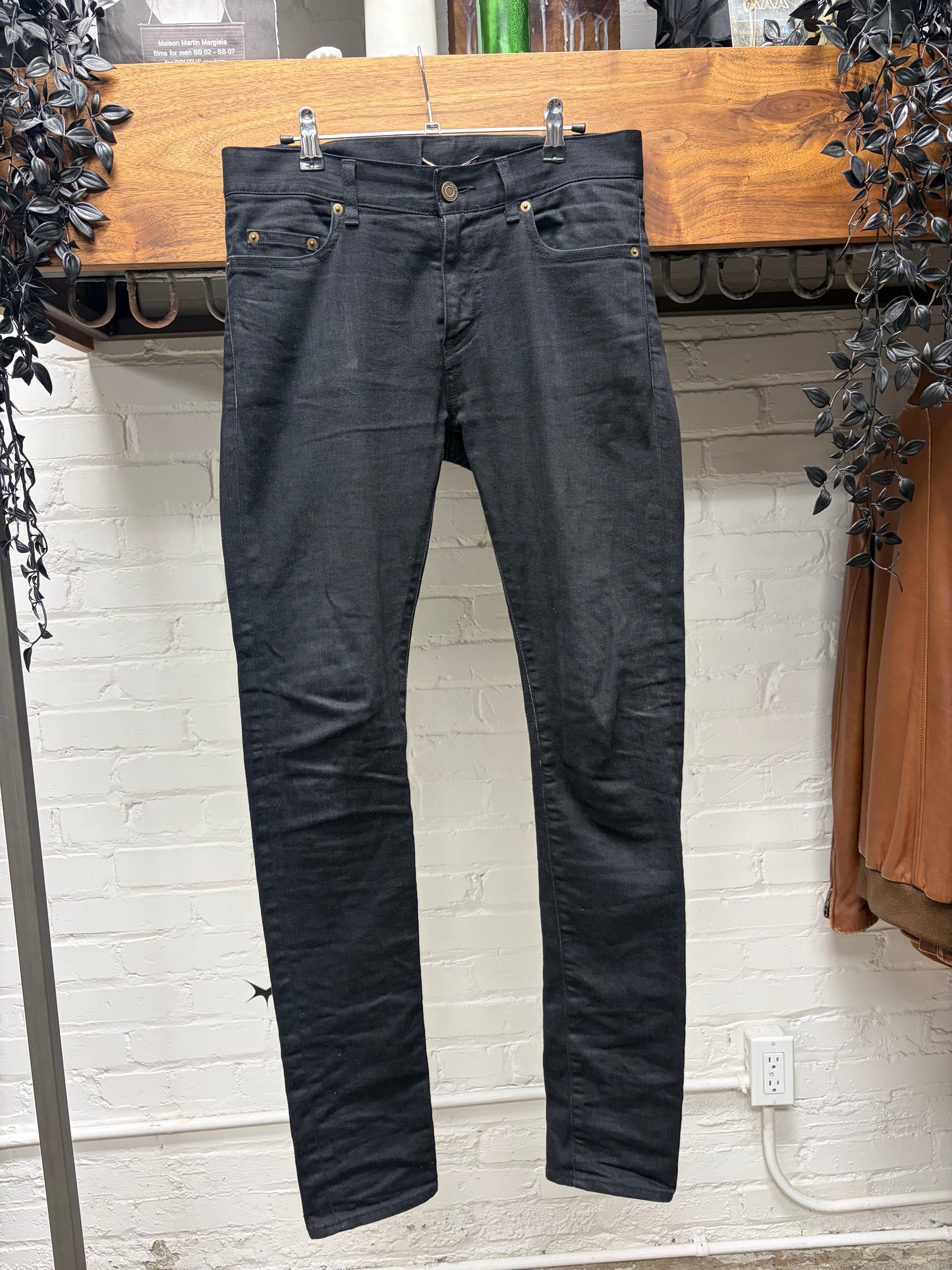 2013 Saint Laurent by Hedi Slimane ‘D02’ Black Skinny Jeans