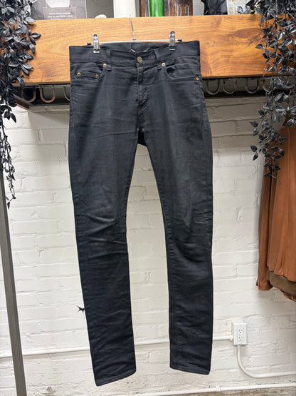 2013 Saint Laurent by Hedi Slimane ‘D02’ Black Skinny Jeans