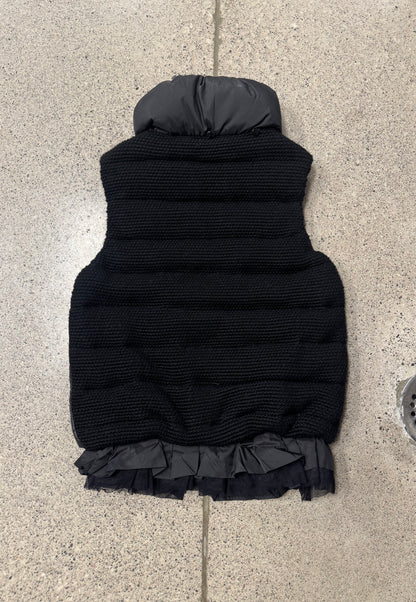 Roberto Cavalli ‘Skirted’ Black Puffer Vest