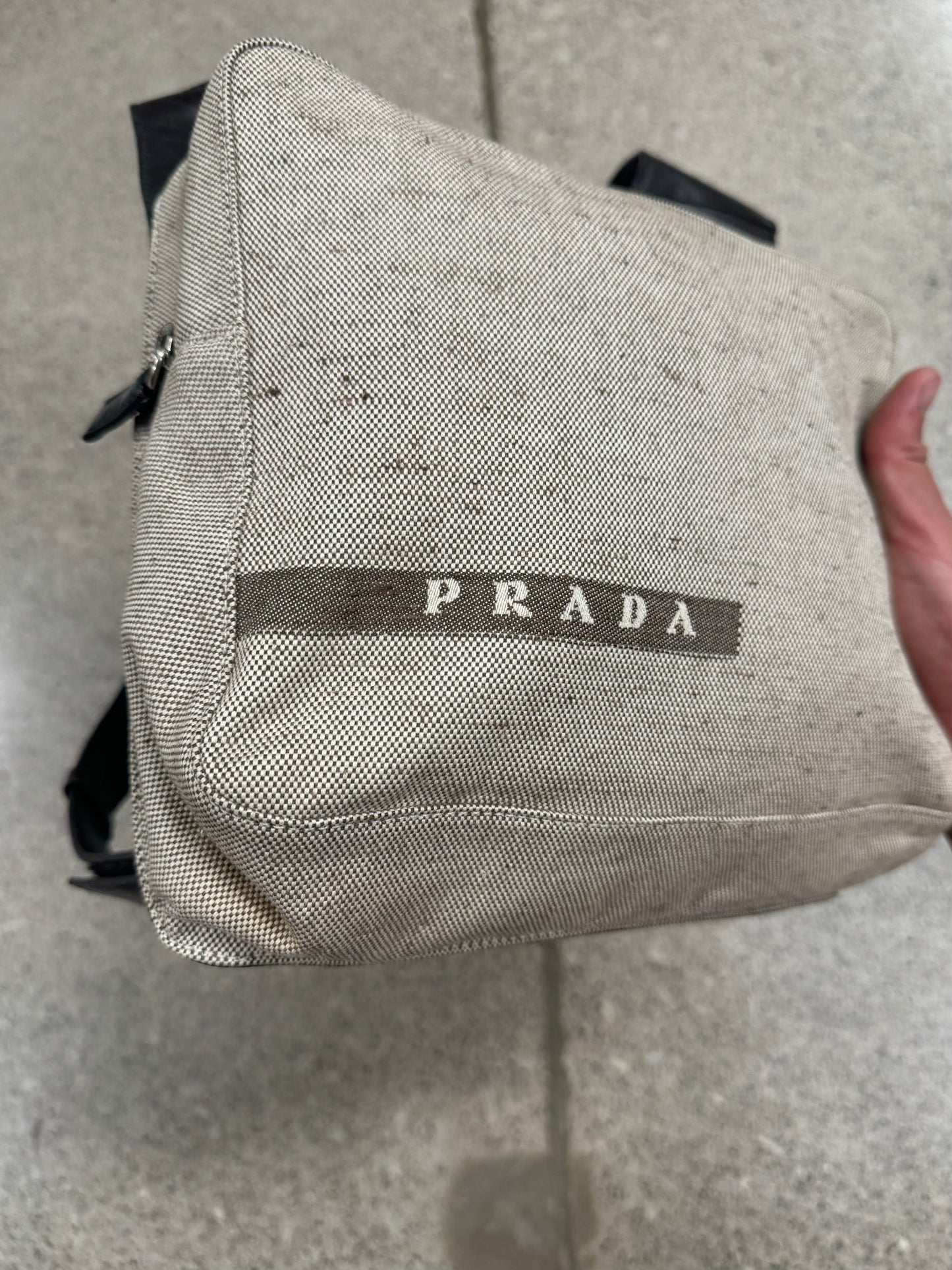 AW1999 Prada Sport Leather/Canvas Chest Rig