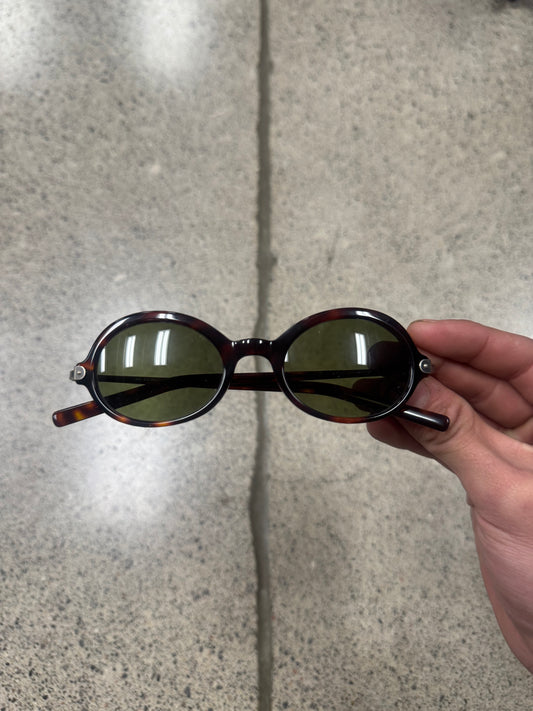 Jil Sander ‘Tortoiseshell’ Green Tinted Sunglasses
