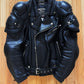 Kadoya ‘Battlesuit’ Armored Black Leather Biker Jacket