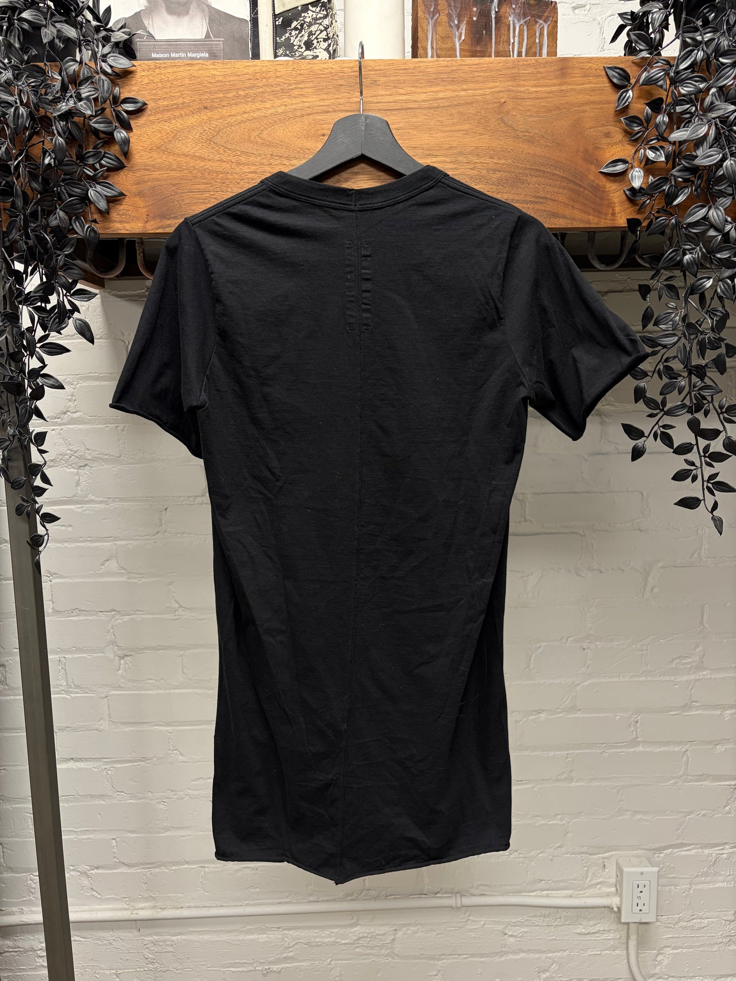 SS2023 Rick Owens ‘Edfu’  Black ‘Level’ Short Sleeve Shirt