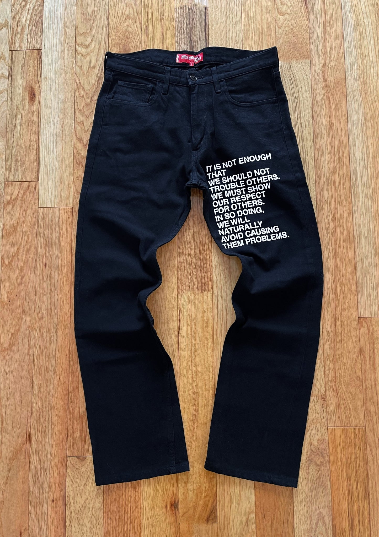 Spring Summer 2002 Junya Watanabe x Levi’s ‘Poem’ Denim