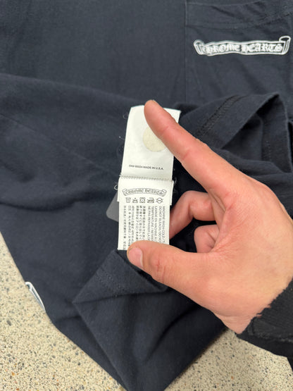 Chrome Hearts Cemetery Cross Flood Long Sleeve Shirt