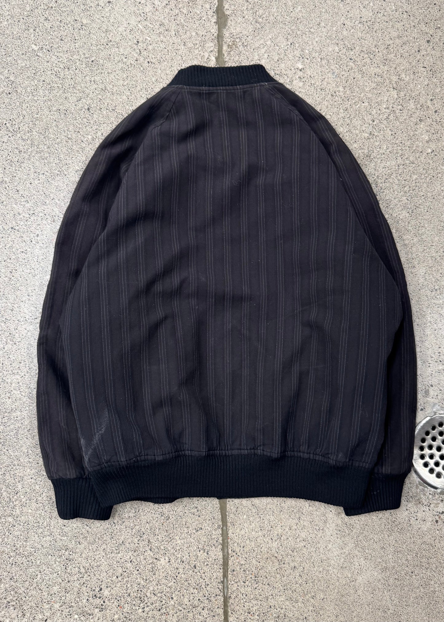 AW1989 Comme Des Garçons Striped Cotton Bomber Jacket