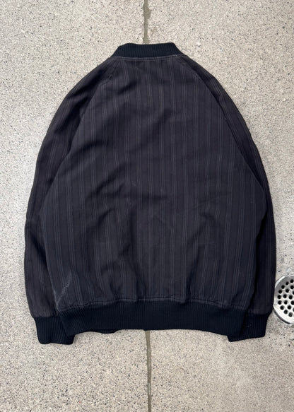 AW1989 Comme Des Garçons Striped Cotton Bomber Jacket