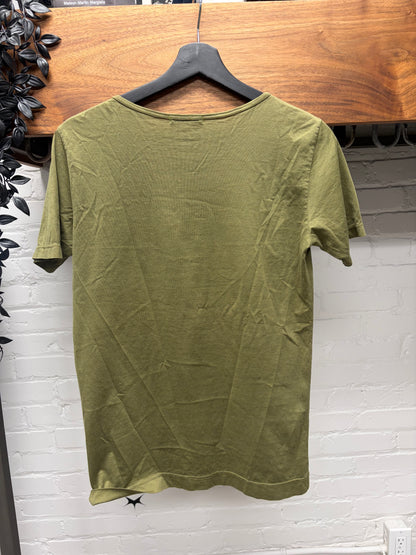 Issey Miyake Green Cotton Short Sleeve T-Shirt