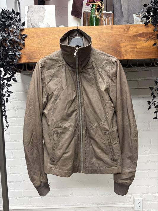 Rick Owens 0&M era Dark Dust Lambskin Leather High-Neck
Leather Jacket