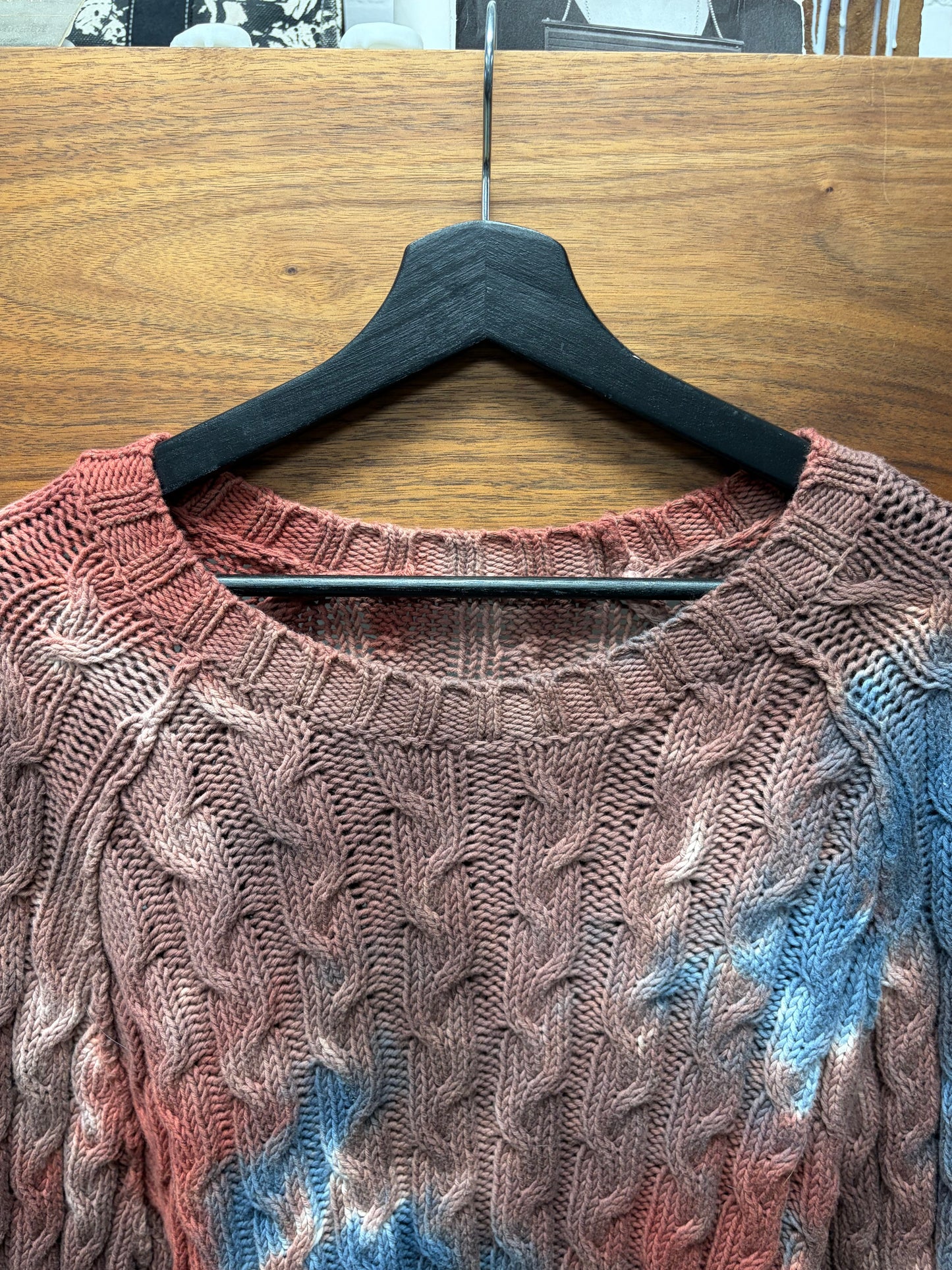 Acne Studios Tie Dye ‘Cable Knit’ Sweater