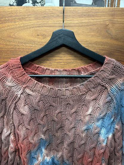 Acne Studios Tie Dye ‘Cable Knit’ Sweater