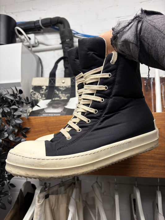 Rick Owens ‘Ramones’ Black/Milk High Top Sneakers