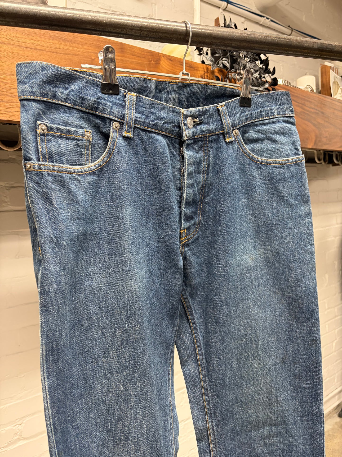 Vintage 1999 Helmut Lang ‘Classic Denim’ Blue Bootcut Jeans