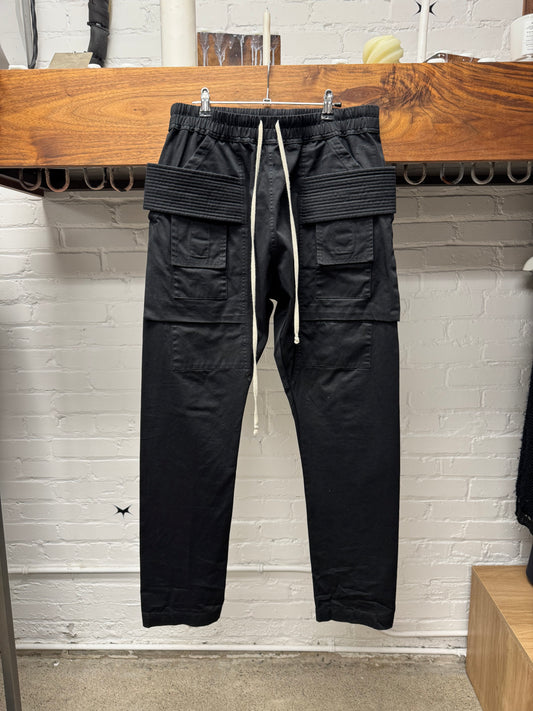 Rick Owens DRKSHDW Black ‘Creatch’ Cargo Pants