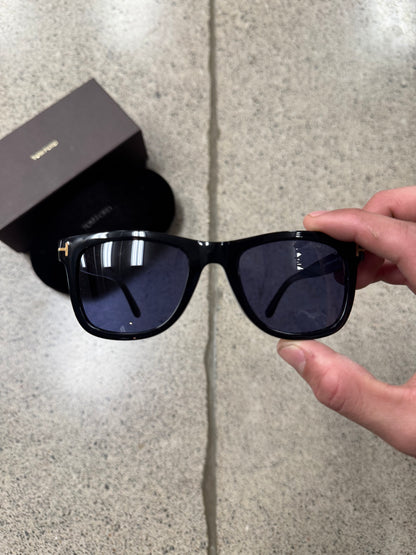 Tom Ford ‘Leo’ Blue Tinted Wayfarer Sunglasses