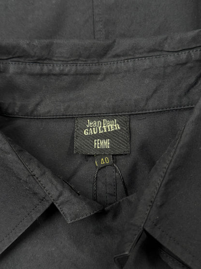 Vintage Jean Paul Gaultier Ruffled ‘Asymmetric Zip’ Collared Shirt