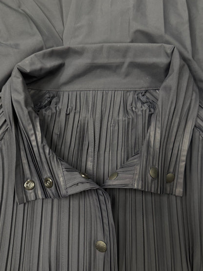 Issey Miyake ‘Pleats Please’ Navy Blue Pleated Windbreaker