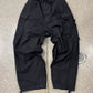 AW2022 Balenciaga ‘Ripstop’ Wide Leg Black Cargo Pants