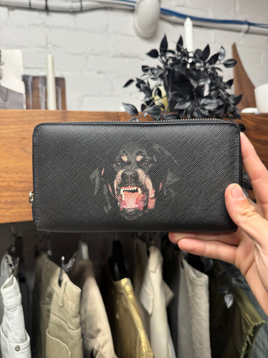 Givenchy by Ricardo Tisci ‘Rottweiler’ Leather Long Wallet