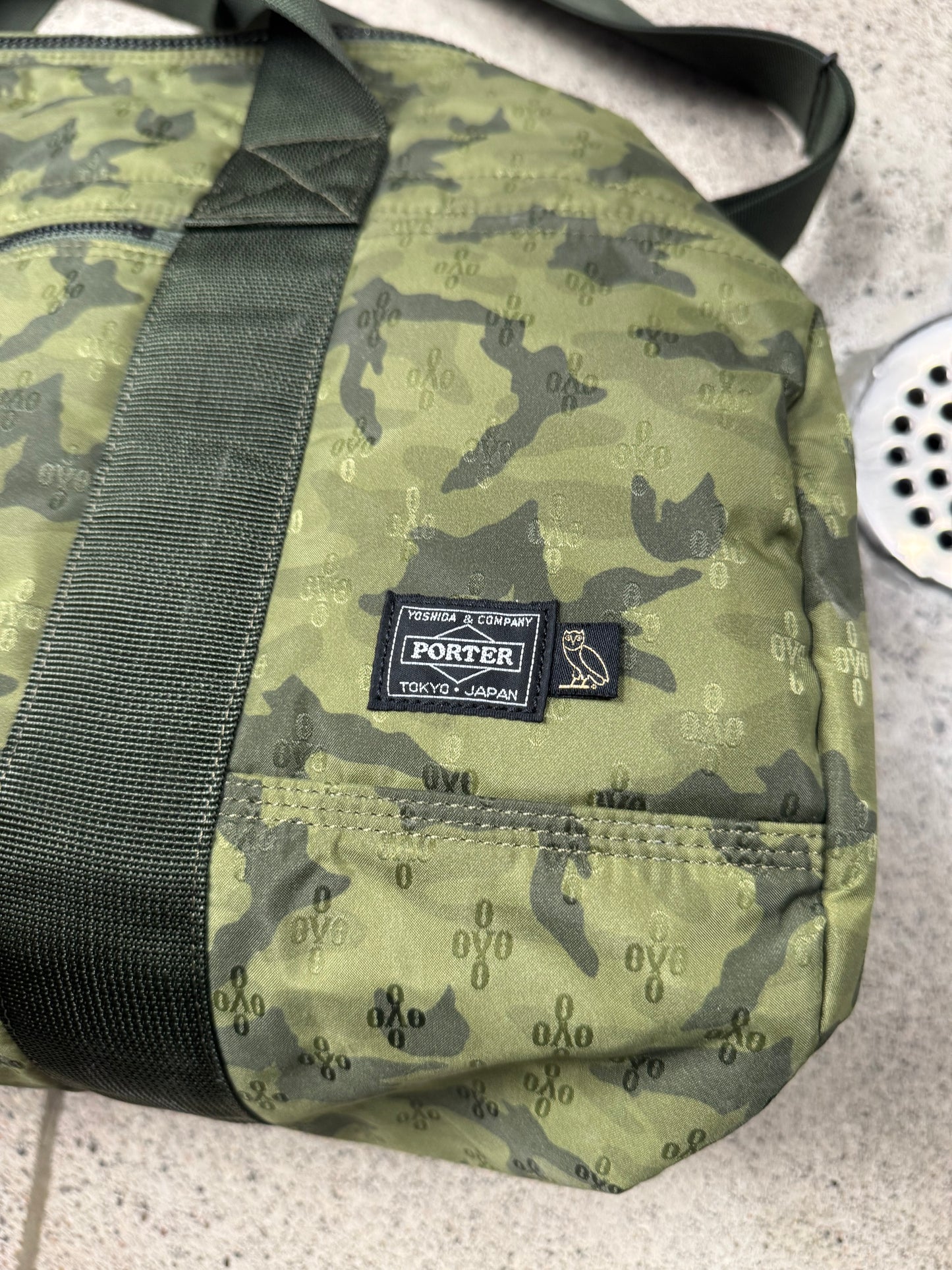 OVO x Porter Camoflauge Green Duffel Bag