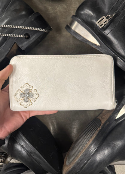 Chrome Hearts ‘Lucky Patch’ Filigree Plus Cross Leather Wallet