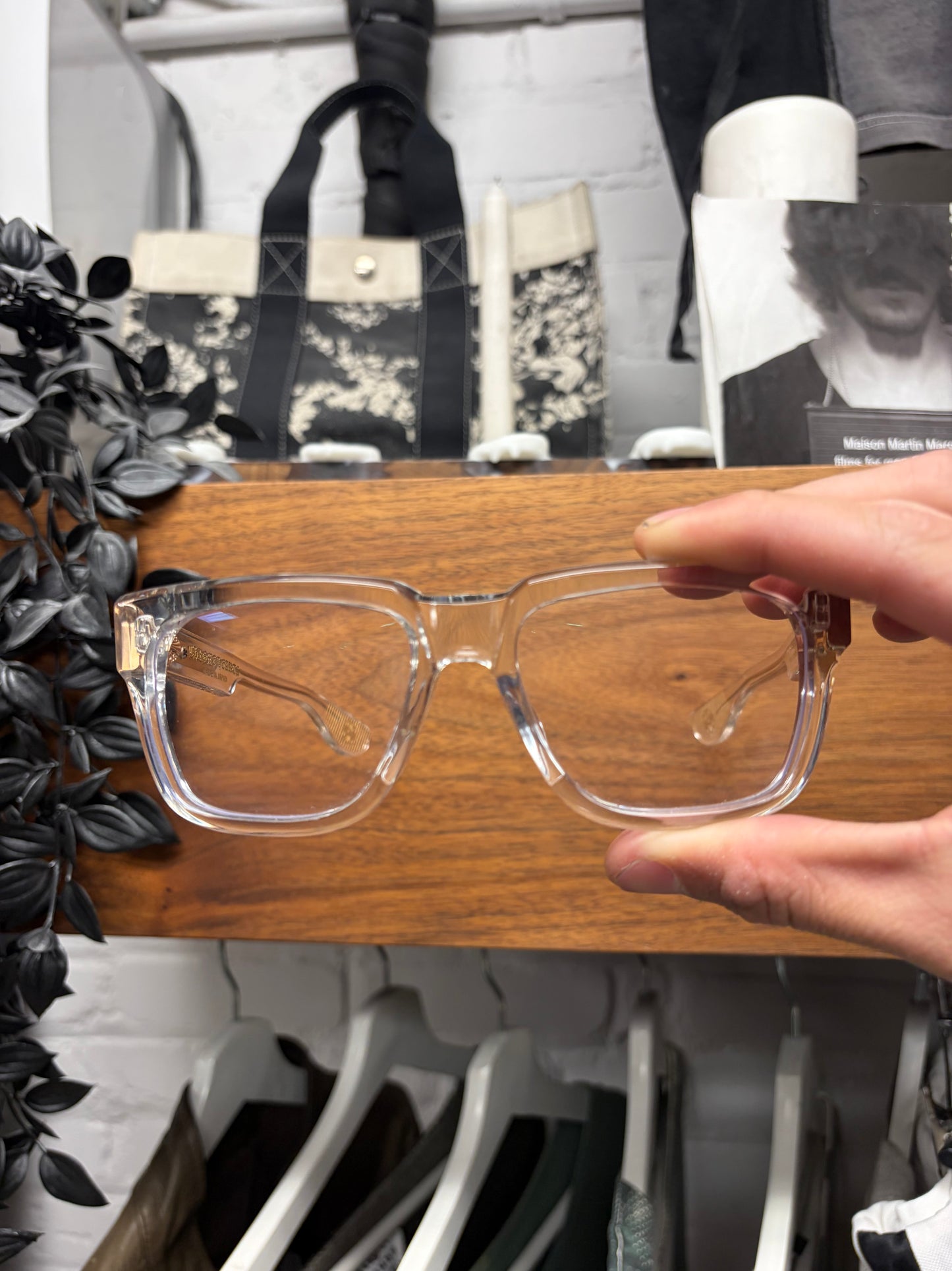 Chrome Hearts ‘Box Officer’ 18k Gold/Clear Frame Glasses
