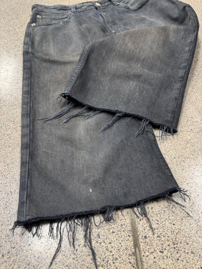 SS2023 Balenciaga ‘Mudshow’ Over-Knee Length Cutoff Denim Shorts