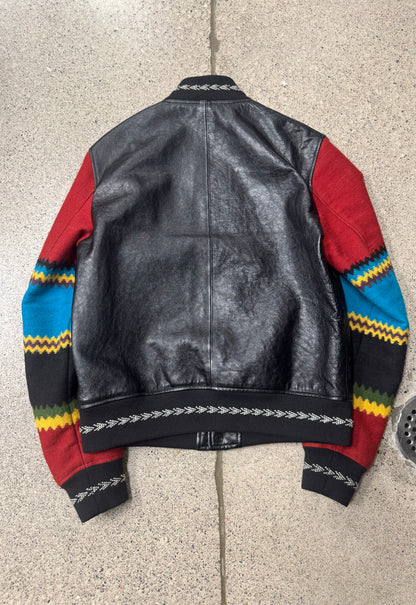 2017 Saint Laurent ‘Ikarus’ Leather Teddy Jacket