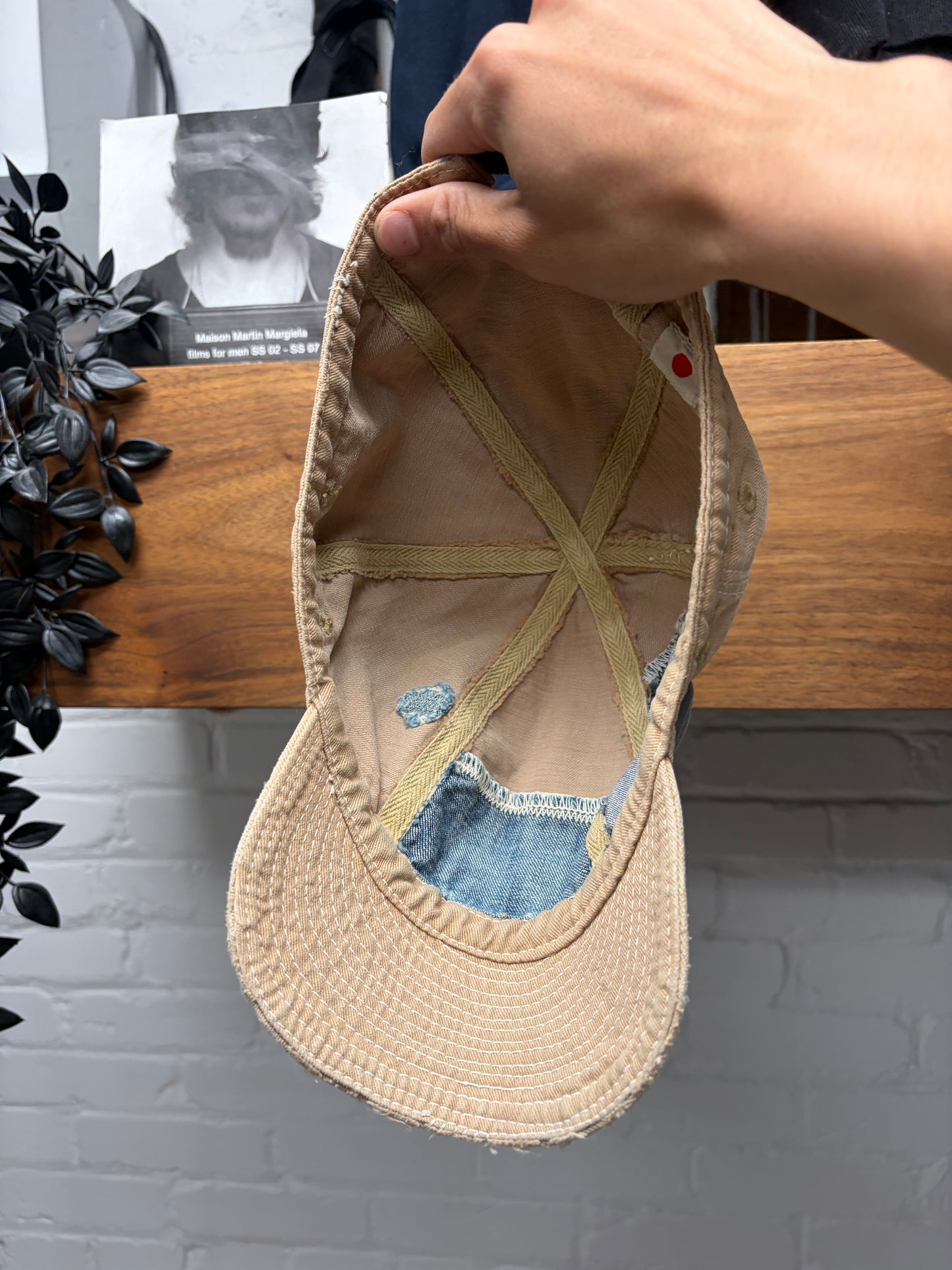 Kapital ‘Sashiko’ Hand Repaired Denim Strap-Back Cap