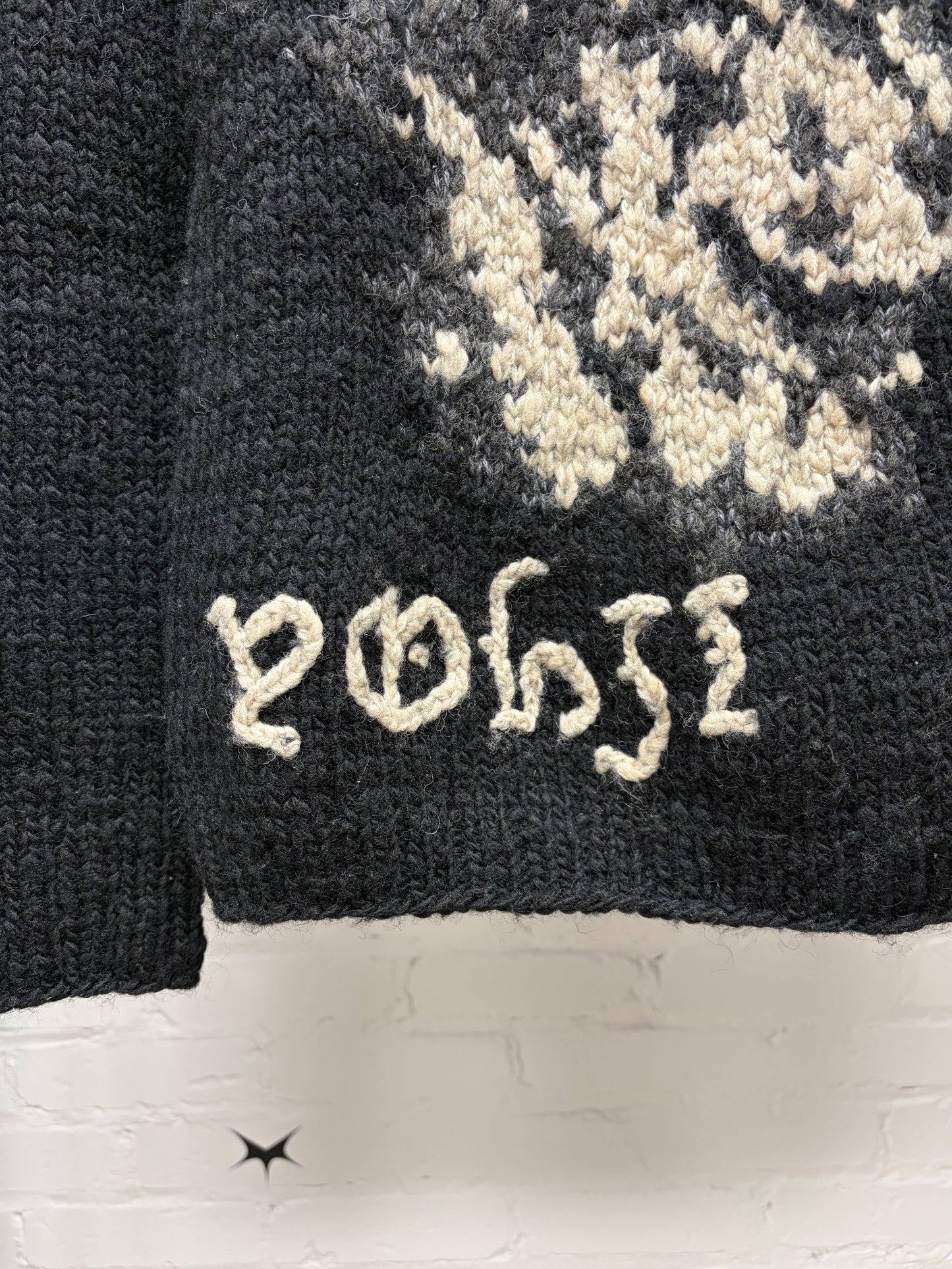 Yohji Yamamoto ‘Dog Knit’ Black Wool Sweater