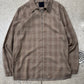 Givenchy Brown Gingham Checkered Windbreaker Jacket