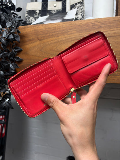 Undercover x ‘A Clockwork Orange’ Red Zip-Closure Bifold Leather Wallet