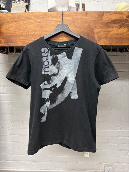 Yohji Yamamoto ‘Ground Y’ Black Graphic T-Shirt