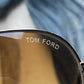 Tom Ford Wood Trim Aviator Brown Tinted Sunglasses